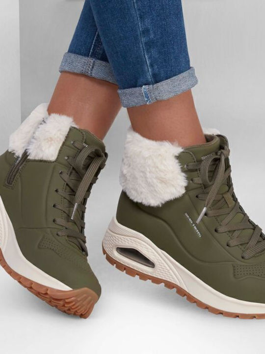 Winter Uno Rugged Ghete dama Κaki