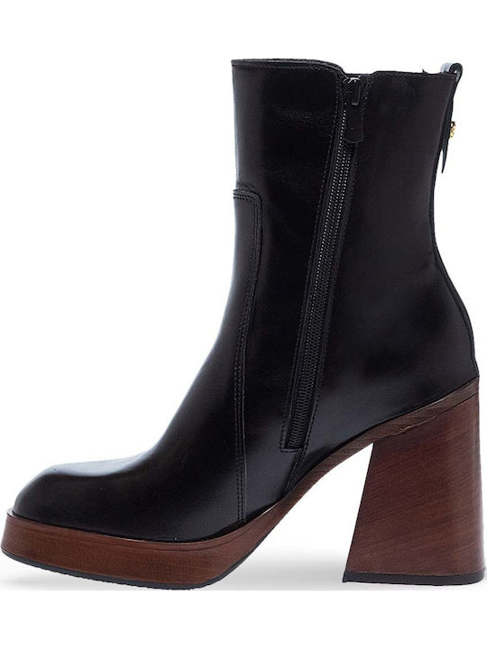 Women's Ankle Boots with High Heel Black