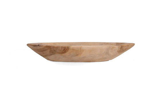 Soulworks Bol Decorativ Lemn Bej 40x14x6cm 1buc Soulworks Bol Decorativ Lemn Bej 40x14x6cm 1buc