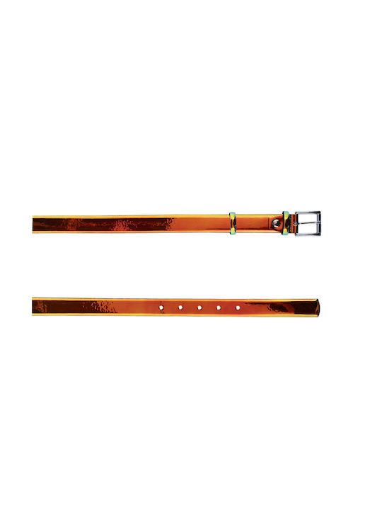 Leather Women's Belt Orange