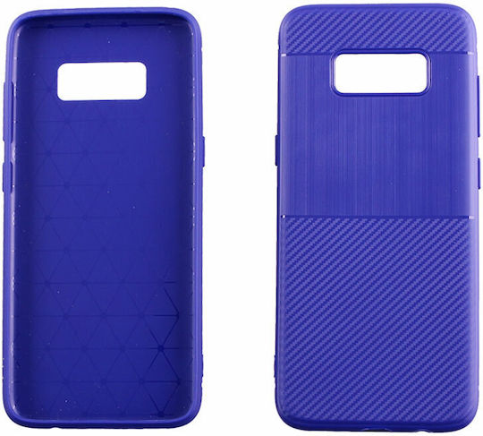 Idol 1991 Carbon TPU Umschlag Rückseite Silikon Blau (Galaxy S8)