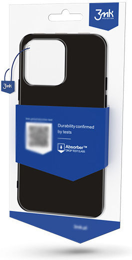 3MK Matt Back Cover Μεταλλικό Μαύρο (Poco M5)