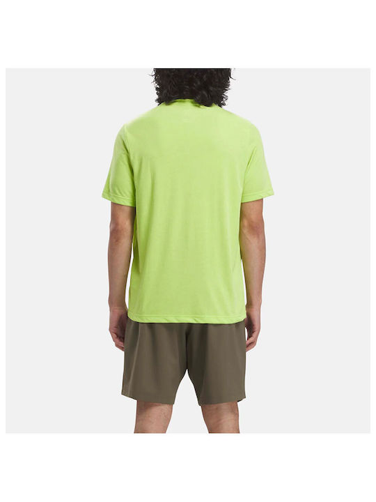 Reebok Men's Athletic T-shirt Short Sleeve Laser Lime F23.