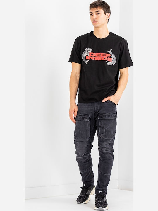 T-shirt Μαύρο