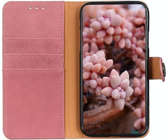 Neo Brieftasche Leder Rosa (Motorola Edge 40)