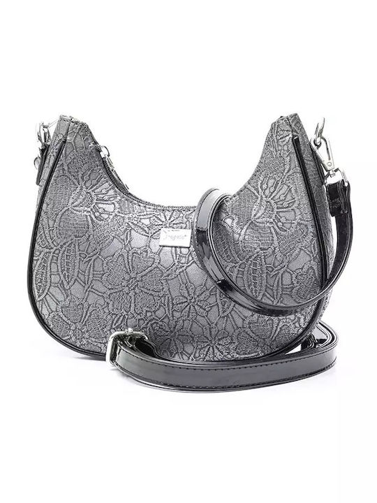 Fragola Women's Shoulder Bag -STEEL-DANTELA