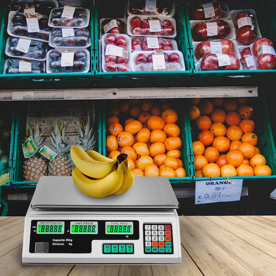 Digital Electronic Professional Scale with Weighing Capacity of 40kg and Division 5gr