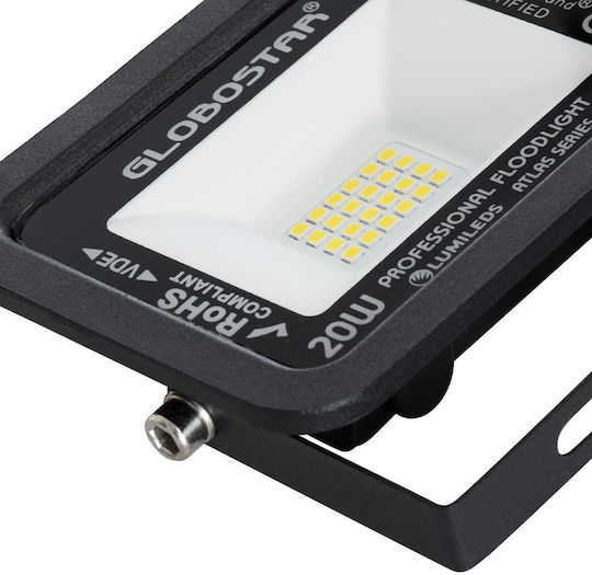 GloboStar Atlas Waterproof LED Floodlight 20W Natural White 4500K IP67
