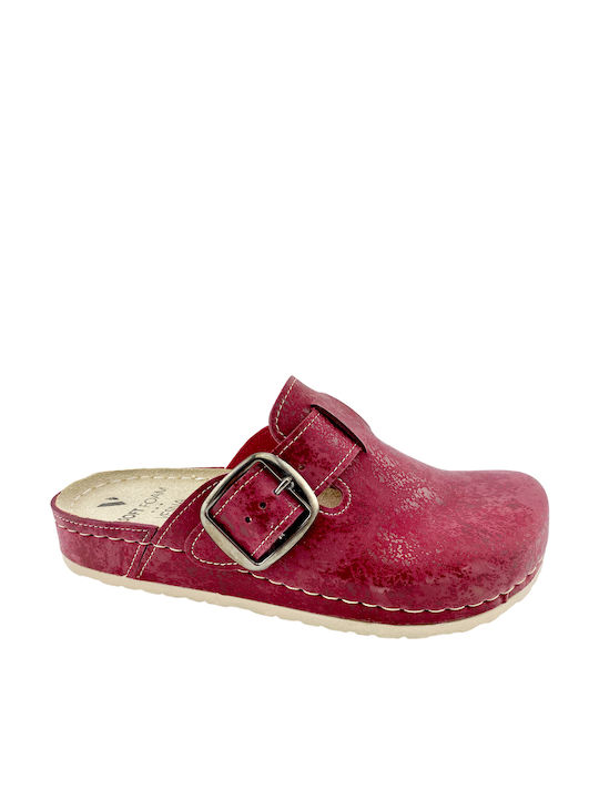 My Way Shoes Femei Anatomici Sabot Burgundy