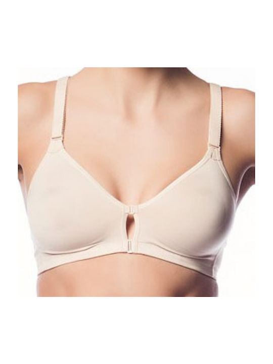 Triaction Fitness Athletic Athletic Bra without Padding without Underwire Beige