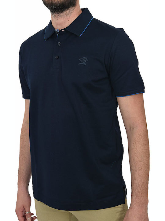 Paul & Shark Men's Short Sleeve Blouse Polo BLUE