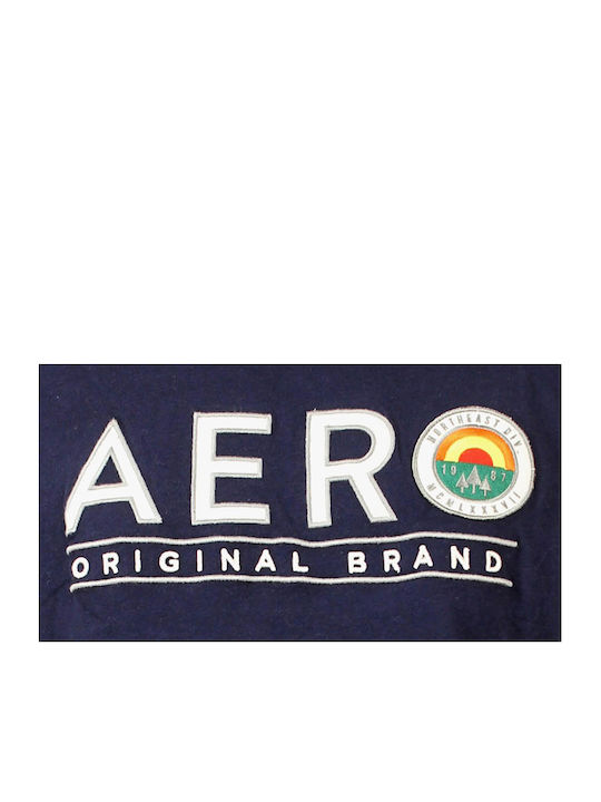 Aeropostale Ανδρικό T-shirt Κοντομάνικο Μπλε