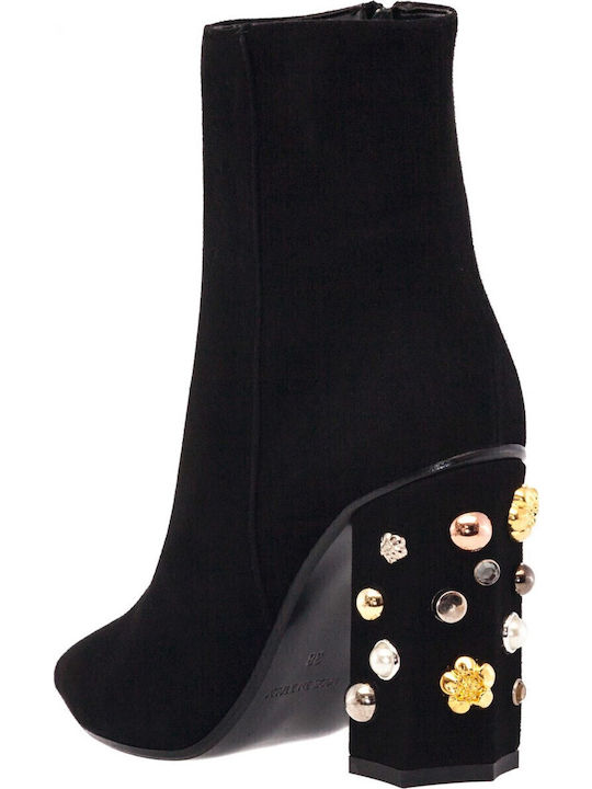 Suede Women's Ankle Boots Black