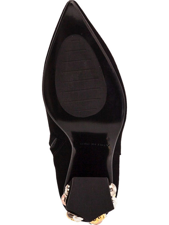 Suede Women's Ankle Boots Black