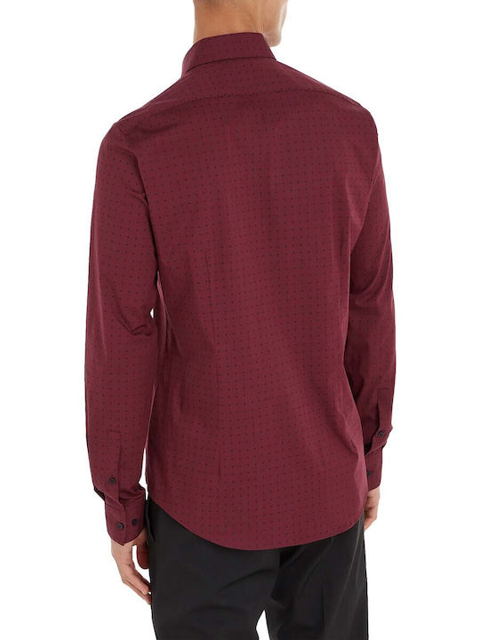 Calvin Klein Hemd Bordeaux.