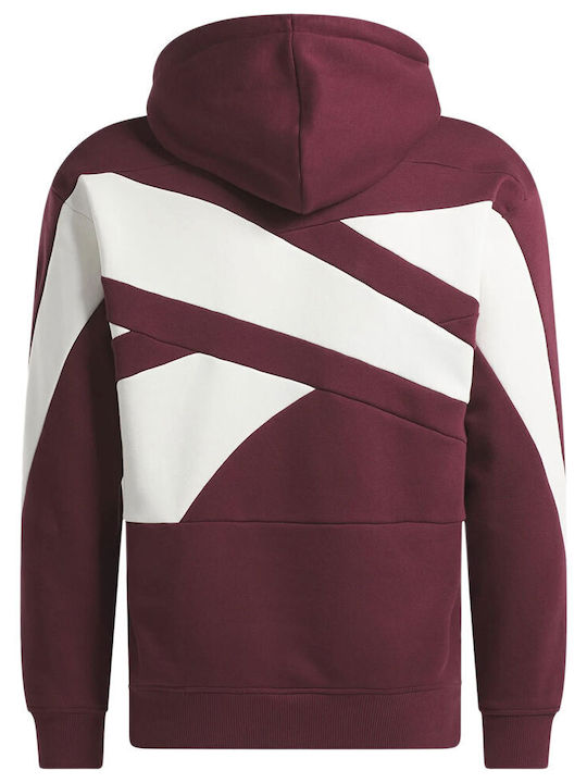 Reebok Classics Brand Proud Men's Sweatshirt with Hood CLASSIC MAROON IL4568