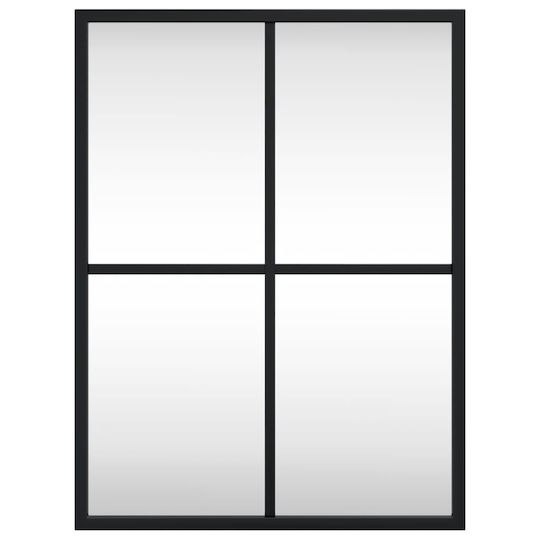 vidaXL Schminkspiegel Wand 40x40cm Schwarz