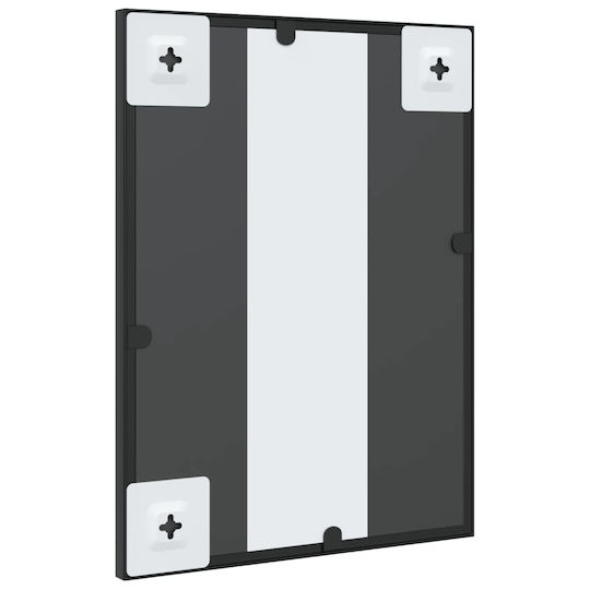 vidaXL Schminkspiegel Wand 40x40cm Schwarz