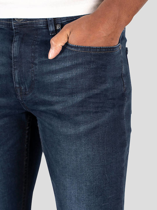Cutler Ανδρικό Παντελόνι Τζιν Ελαστικό με Slim Εφαρμογή Μπλε.