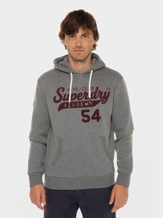 Superdry 'athletic Script Graphic Men's Sweatshirt with Hood and Pockets GRI
