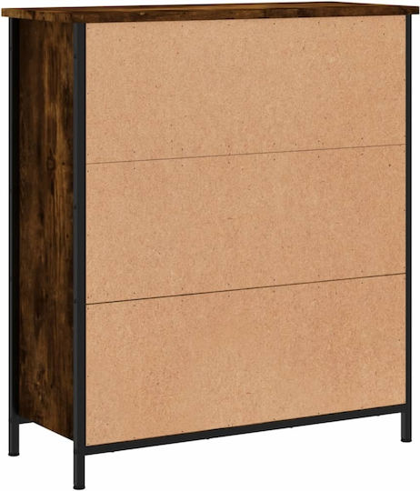 Μπουφές Ξύλινος Καπνιστή Δρυς 70x30x80cm