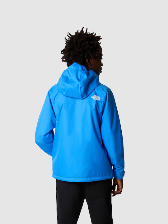 Vortex Triclimate Kids Sports Short Jacket with Hood Optic Blue