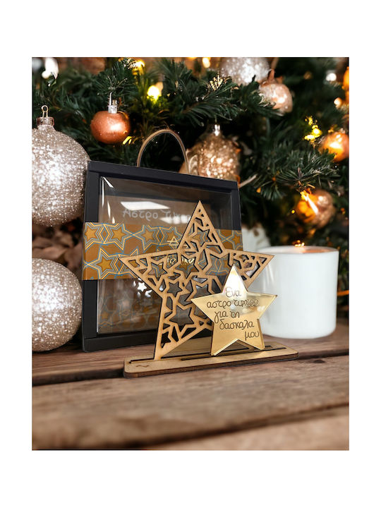 LifeLikes Lucky Charm Star made of Wood 1pcs