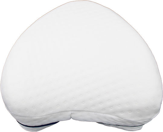 Anatomic Leg Separator Pillow with Memory Foam 25x25x14cm White