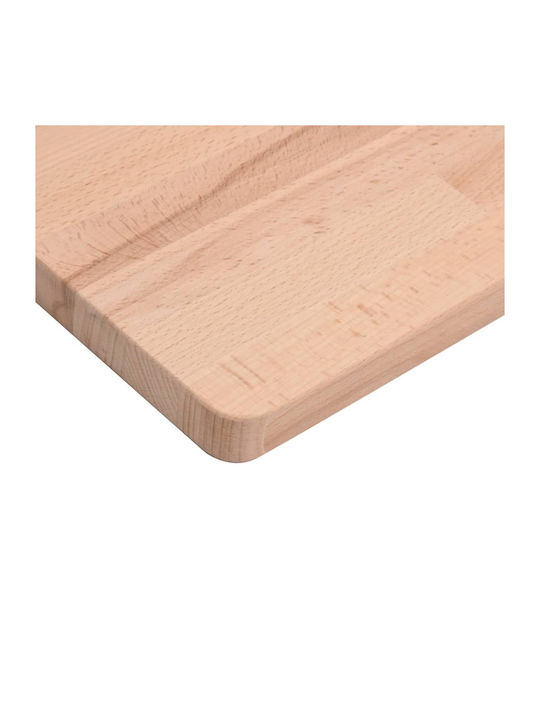 vidaXL Square Table Surface made of Solid Wood in Beige Color 70x70x2.5cm 355957 1pcs