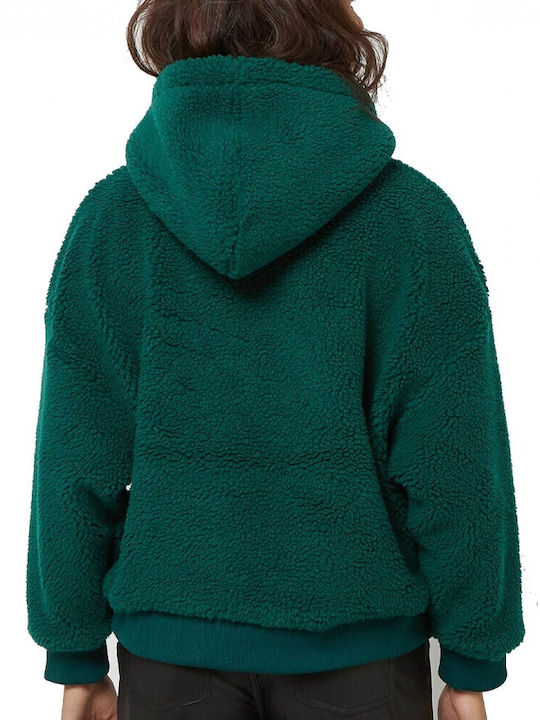 Karl Kani Signature Γυναικείο Φούτερ με Κουκούλα Πράσινο Σκούρο