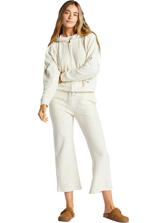 Beach Breeze Women's Sweatshirt Jacket ΑΝW/ANTIQUE WHITE