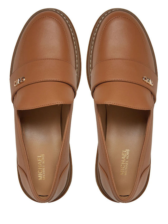 Parker Lug Leather Women's Moccasins in Green Color