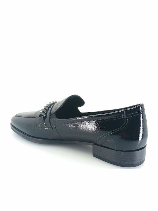 Δερμάτινα Γυναικεία Loafers σε Μαύρο Χρώμα