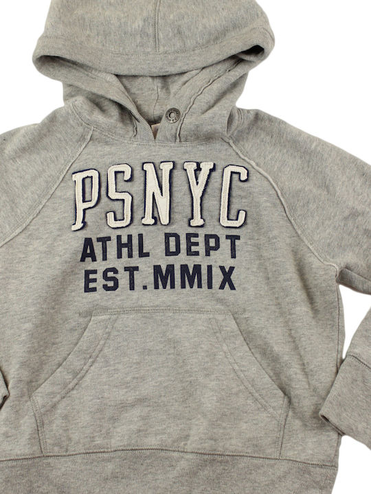 Kids Sweatshirt with Hood and Pockets Gray