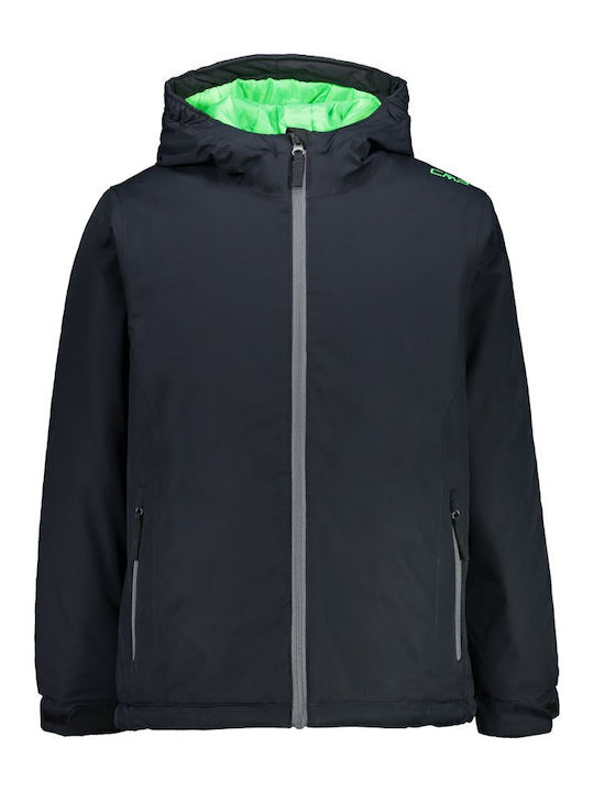 Kids' Casual Jacket with Hood NAVY-LIME