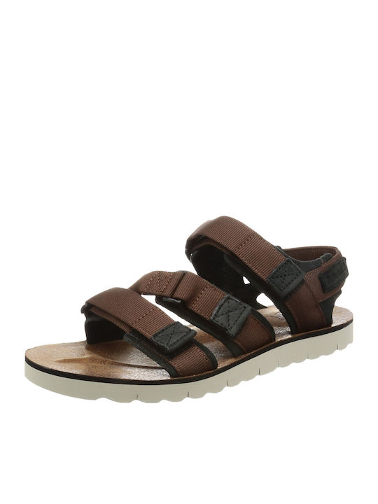 Pierce Ανδρικά Σανδάλια σε Καφέ Χρώμα