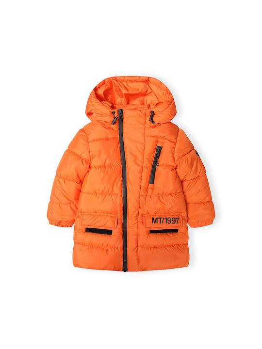 Minoti Kids Quilted Jacket Orange