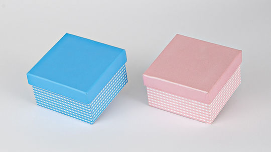 Palma Emporio Paper Storage Box with Lid Lila 8x8x5cm 12pcs