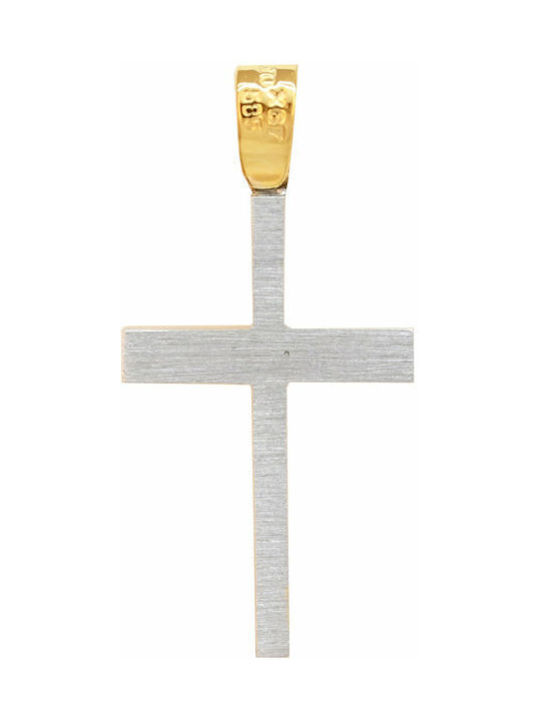 Fa Cad'oro Gold Cross 14K Double Sided