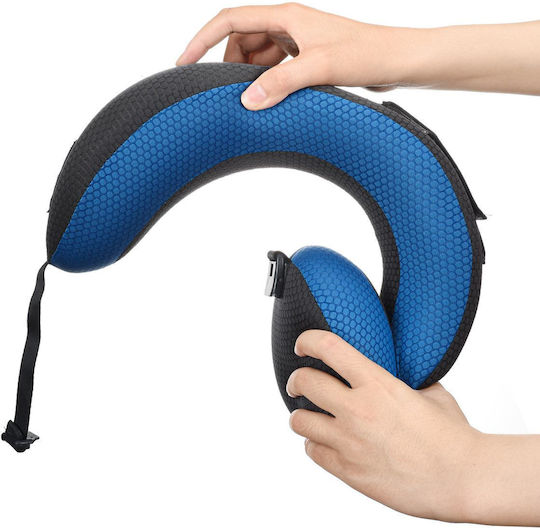 Travel Blue Μαξιλαράκι Ταξιδίου Μαξιλαράκι Memory Foam Μπλε