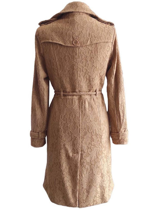 Damenmantel Beiges Trenchcoat