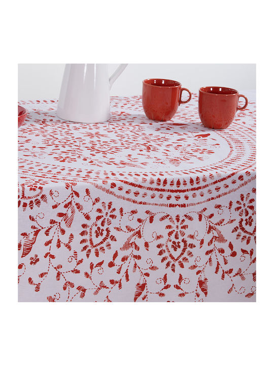 Nef-Nef Homeware Christmas Tablecloth Fabric White L180xW140cm 1pcs 034081