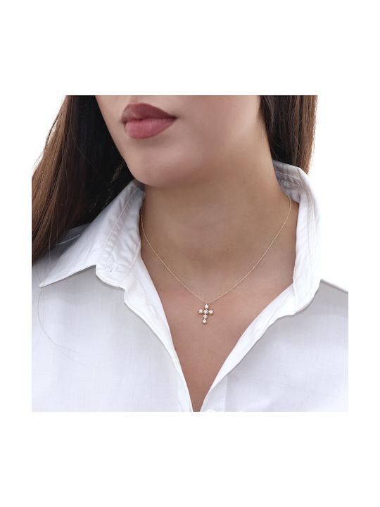 Women's Gold Cross 14K with Chain