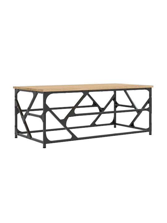 Rectangular Coffee Table Wooden Sonoma Oak L100xW50xH40cm.