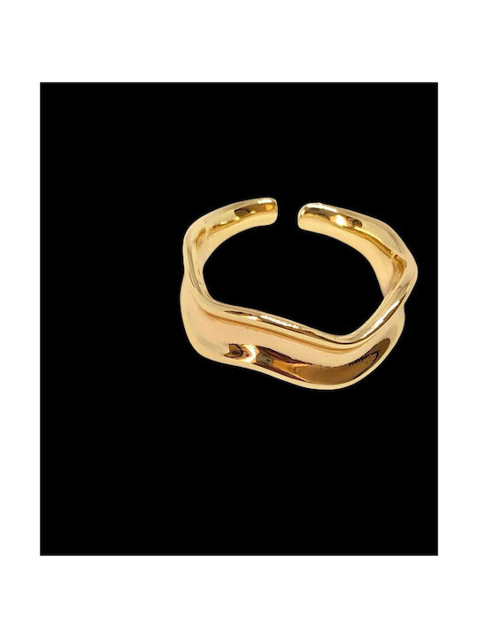 Buhay Women's Gold Plated Brass Ring