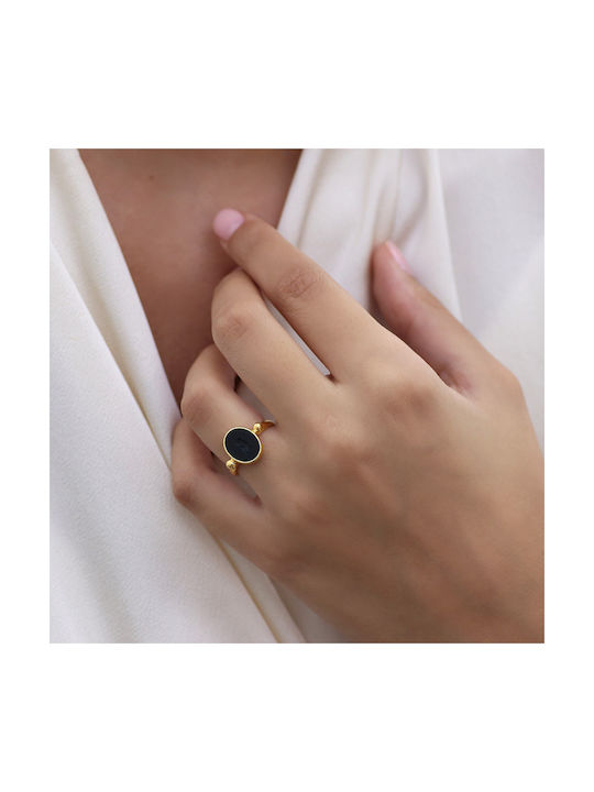 Women's Gold Ring with Stone 18K