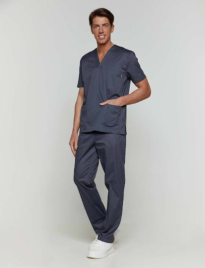 Velilla Unisex Medizinische Bluse Gray