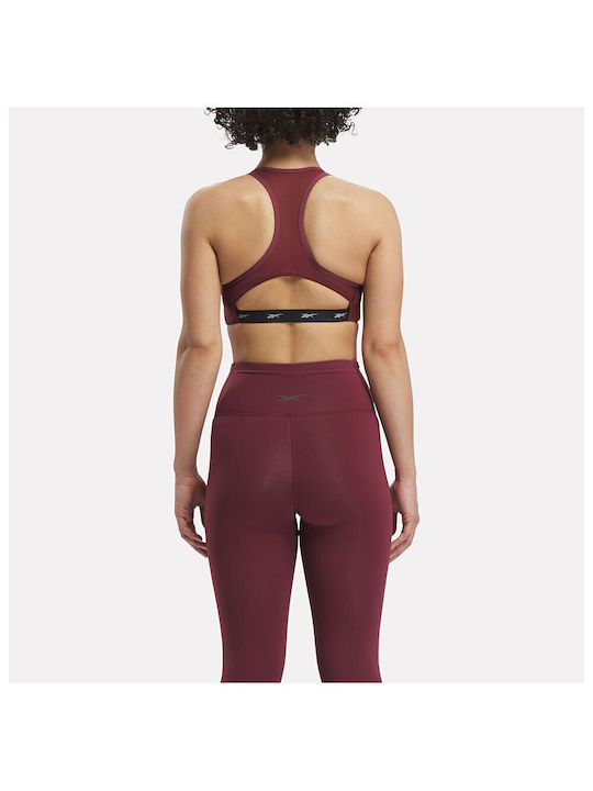 Reebok Women's Bra without Padding Burgundy