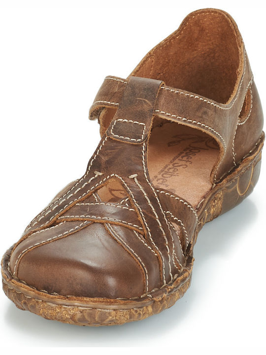 Damen Ballerinas in Braun Farbe