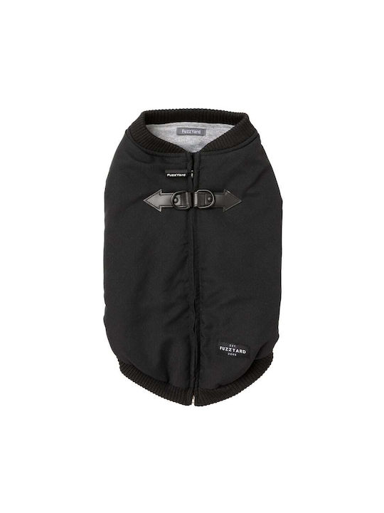 Fuzzyard East Black Dog Coat Small with 36cm Back Length